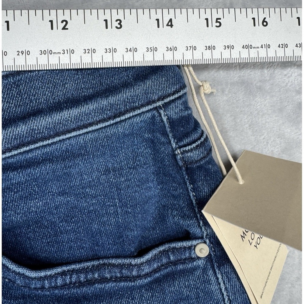 Mother The Spitfire Ankle Jeans Whatever You Want Wash Denim Women's 27x28 NWT - Picture 5 of 15